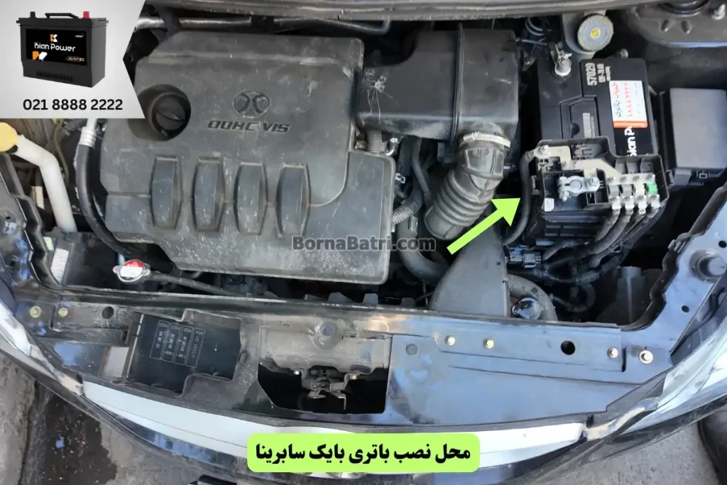 جایگاه باتری بایک سابرینا