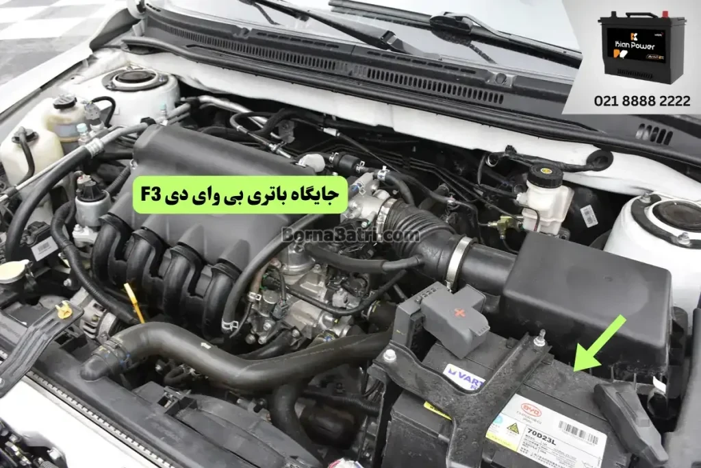 جایگاه باتری بی وای دی F3
