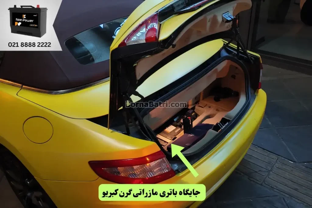 جایگاه باتری مازراتی گرن کبریو