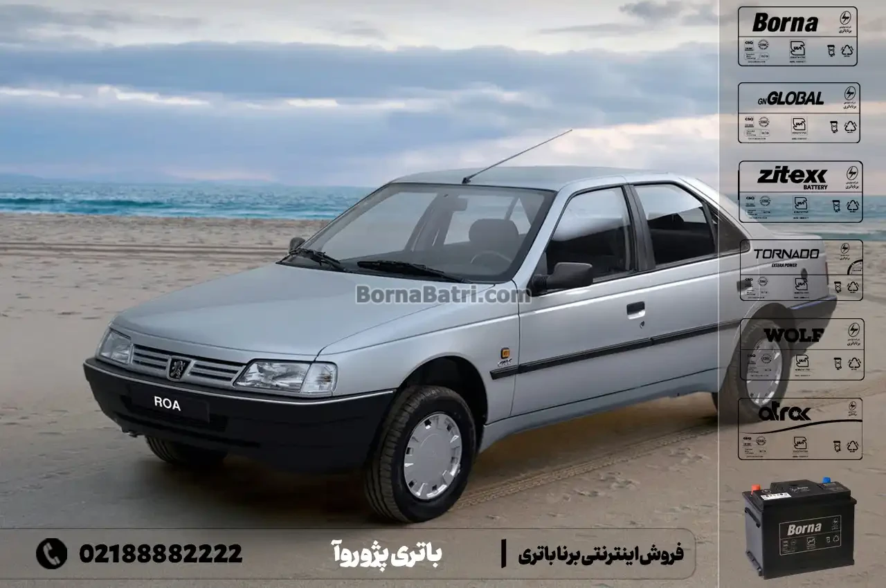 باتری پژو روآ- فروش اینترنتی برنا باتری