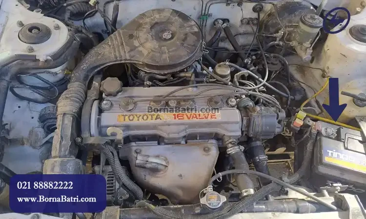 محل نصب باتری تویوتا کرونا