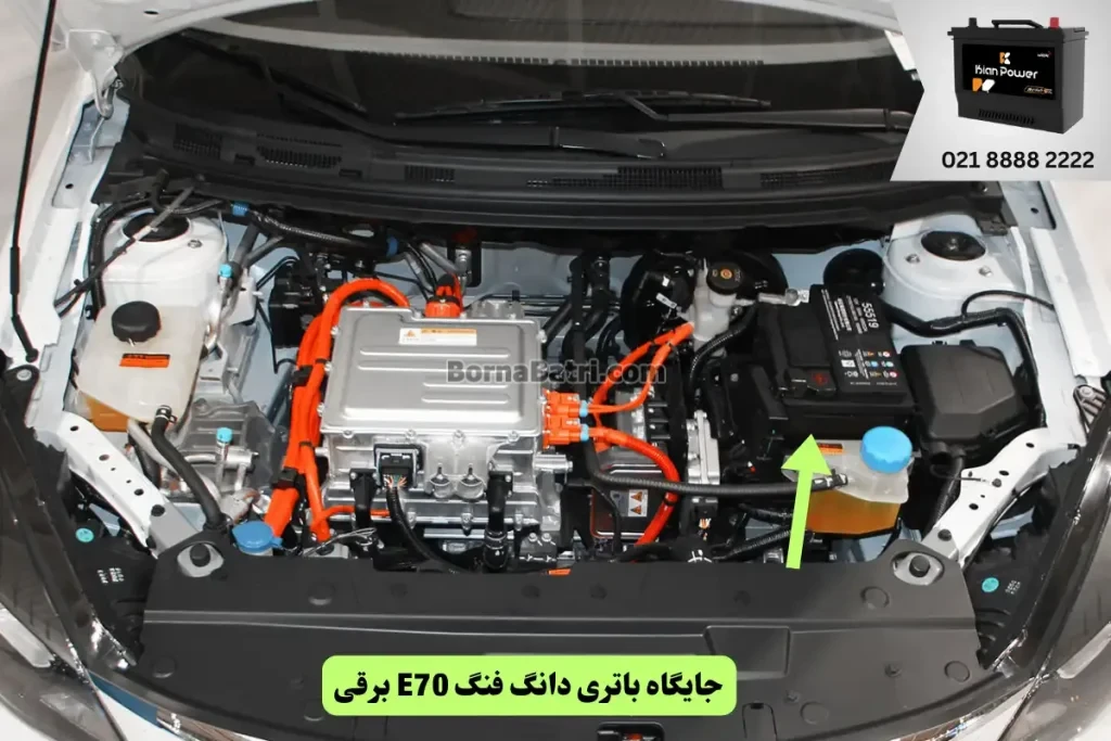 جایگاه باتری ماشین دانگ فنگ E70 برقی