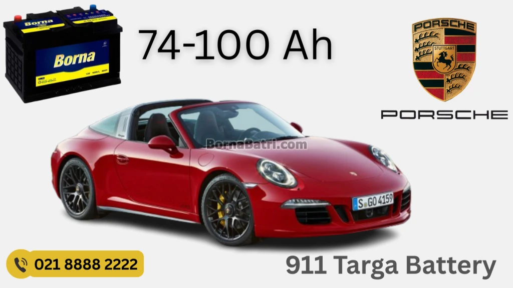 ظرفیت باتری پورشه 911 تارگا